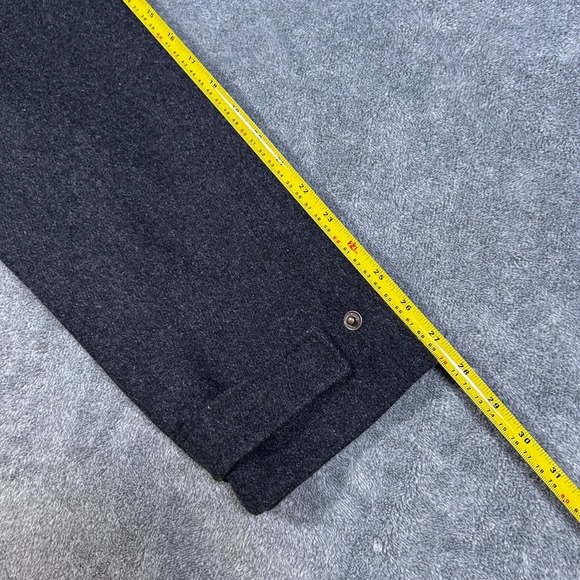 Lands End Wool Blend Zip Jacket Charcoal Grey XXL 50-52 Men Casual Outerwear - Picture 10 of 10